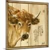 Vache Beige-Clauva-Mounted Art Print