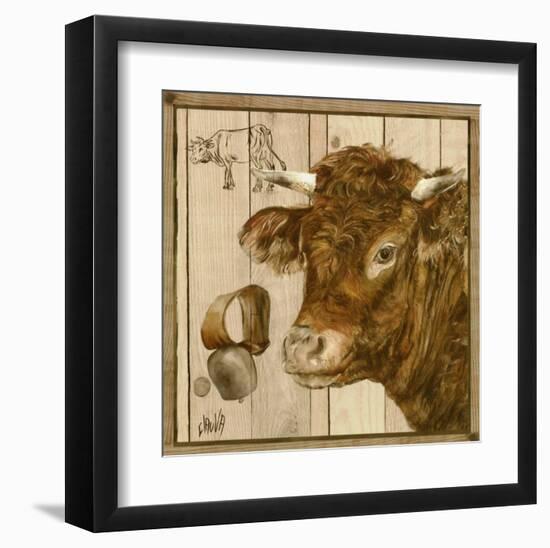 Vache Rousse-Clauva-Framed Art Print