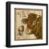 Vache Rousse-Clauva-Framed Art Print