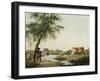 Vaches à l'abreuvoir-Jacobus Vrymoet-Framed Giclee Print