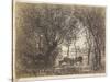 Vaches Sous Bois, 1862-Charles Francois Daubigny-Stretched Canvas