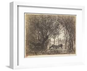 Vaches Sous Bois, 1862-Charles Francois Daubigny-Framed Giclee Print