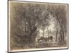 Vaches Sous Bois, 1862-Charles Francois Daubigny-Mounted Giclee Print