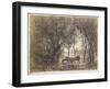 Vaches Sous Bois, 1862-Charles Francois Daubigny-Framed Giclee Print