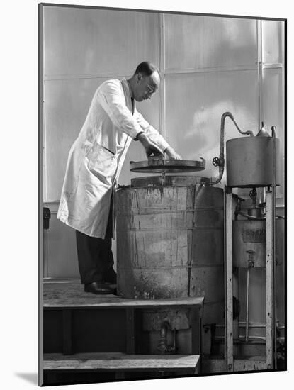 Vacuum Absorbtion Chamber, Edgar Allen Steel Co, Sheffield, South Yorkshire, 1962-Michael Walters-Mounted Photographic Print