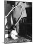 Vacuuming with a Chimp-null-Mounted Photographic Print