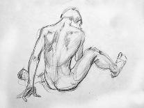 Human's Figure, Pencil Drawing Illustration, Sketch-Vadim Cherenko-Photographic Print