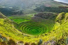 Ancient Inca Circular Terraces at Moray (Agricultural Experiment Station), Peru-Vadim Petrakov-Photographic Print