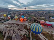 Hot Air Balloons (Atmosphere Ballons) Flying over Mountain Landscape at Cappadocia, UNESCO World He-Vadim Petrakov-Photographic Print