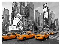 Taxis in Times Square, NYC-Vadim Ratsenskiy-Art Print