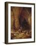 Vagabonds and Washerwomen in Cave-David Teniers II-Framed Giclee Print