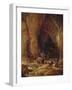 Vagabonds and Washerwomen in Cave-David Teniers II-Framed Giclee Print