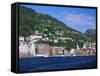 Vagen Harbour, Bergen, Norway-Gavin Hellier-Framed Stretched Canvas