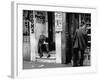 Vagrant Sitting in Doorway-Horace Bristol-Framed Photographic Print