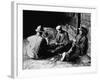 Vagrants Playing Cards in Railroad Car-null-Framed Photographic Print