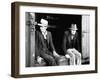Vagrants Sitting in Boxcar-null-Framed Photographic Print