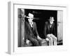 Vagrants Sitting in Boxcar-null-Framed Photographic Print