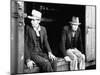 Vagrants Sitting in Boxcar-null-Mounted Photographic Print