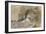 Vagues se brisant contre une falaise de la côte Normande ou "Les Falaises d'Etretat";-Eugene Delacroix-Framed Giclee Print