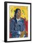 Vahine No Te Tiare (Woman with a Flower), 1891-Paul Gauguin-Framed Giclee Print