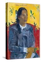 Vahine No Te Tiare (Woman with a Flower), 1891-Paul Gauguin-Stretched Canvas