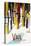 Vail, CO - Colorful Skis-Lantern Press-Stretched Canvas