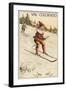 Vail, Colorado - Santa Skiing-Lantern Press-Framed Art Print