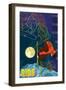 Vail, Colorado - Timelapse Snowboarder-Lantern Press-Framed Art Print