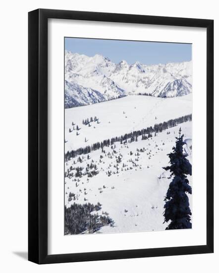 Vail Ski Resort and the Gore Mountains, Vail, Colorado, United States of America, North America-Kober Christian-Framed Photographic Print