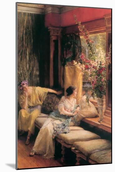 Vain Courtship-Sir Lawrence Alma-Tadema-Mounted Art Print