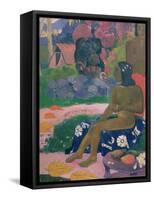 Vairaumati Tei Oa (Her Name is Vairaumati), 1892-Paul Gauguin-Framed Stretched Canvas