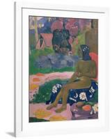 Vairaumati Tei Oa (Her Name is Vairaumati), 1892-Paul Gauguin-Framed Giclee Print