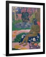 Vairaumati Tei Oa (Her Name is Vairaumati), 1892-Paul Gauguin-Framed Giclee Print