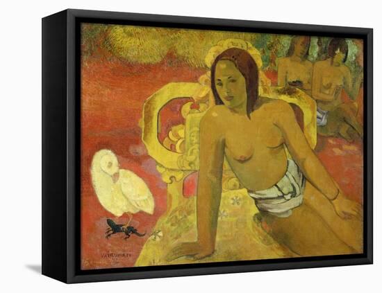 Vairumati, 1897-Paul Gauguin-Framed Stretched Canvas