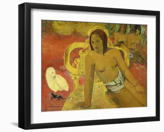 Vairumati, 1897-Paul Gauguin-Framed Giclee Print