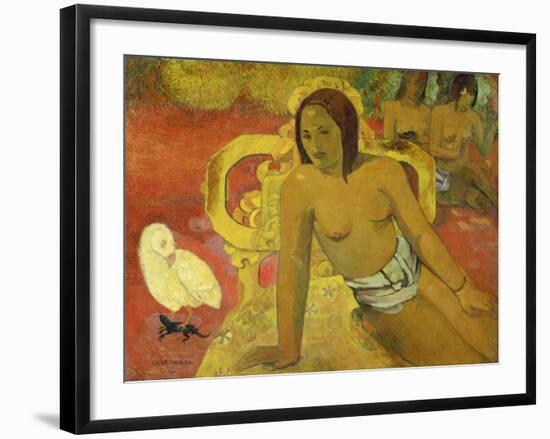 Vairumati, 1897-Paul Gauguin-Framed Giclee Print