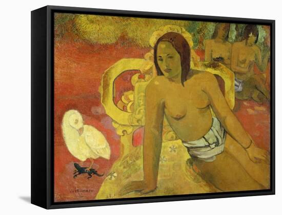 Vairumati, 1897-Paul Gauguin-Framed Stretched Canvas