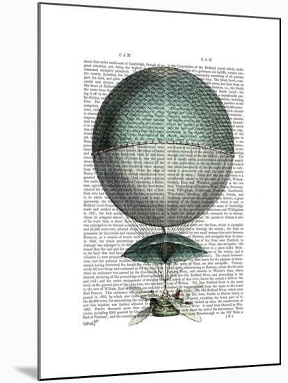 Vaisseau Volant Hot Air Balloon-Fab Funky-Mounted Art Print