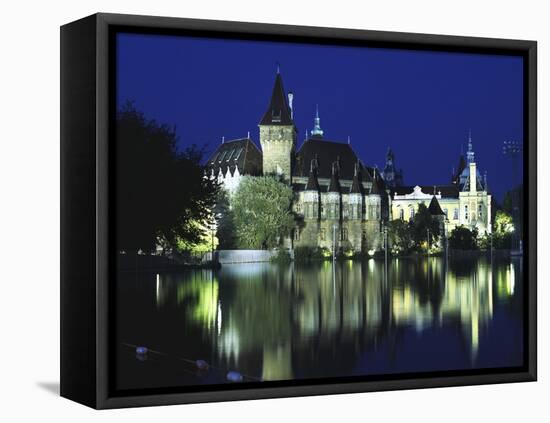 Vajdahunyad Castle in the City Park, Budapest, Hungary-Peter Thompson-Framed Stretched Canvas