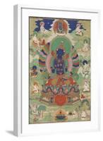 Vajradhara entouré de mahâsiddha-null-Framed Giclee Print