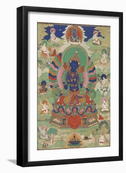 Vajradhara entouré de mahâsiddha-null-Framed Giclee Print