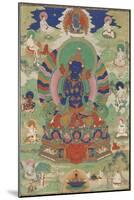 Vajradhara entouré de mahâsiddha-null-Mounted Giclee Print