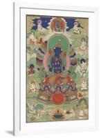 Vajradhara entouré de mahâsiddha-null-Framed Giclee Print