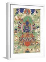 Vajradhara entouré de mahâsiddha-null-Framed Giclee Print