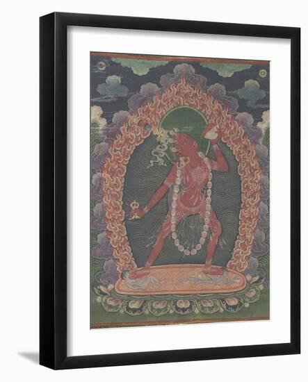 Vajravârâhi, sous son aspect Nâdi-dâkinî (« dakini rouge »).-null-Framed Giclee Print