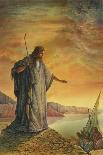 Jesus Walking on Water-Val Bochkov-Giclee Print