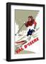 Val D'Isere - Dave Thompson Contemporary Travel Print-Dave Thompson-Framed Giclee Print