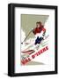 Val D'Isere - Dave Thompson Contemporary Travel Print-Dave Thompson-Framed Giclee Print