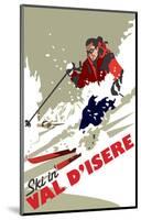 Val D'Isere - Dave Thompson Contemporary Travel Print-Dave Thompson-Mounted Giclee Print