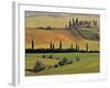 Val d'Orcia, Tuscany, Italy-Walter Bibikow-Framed Photographic Print